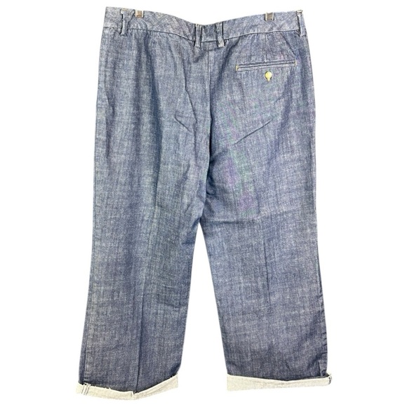 Isaac Mizrahi Wide Leg Cropped Jeans (Size 16) - Picture 2 of 3